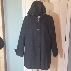 like new forecaster wool blend coat